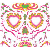 Tinsley Transfers Sugar Woman Face Temporary Tattoo