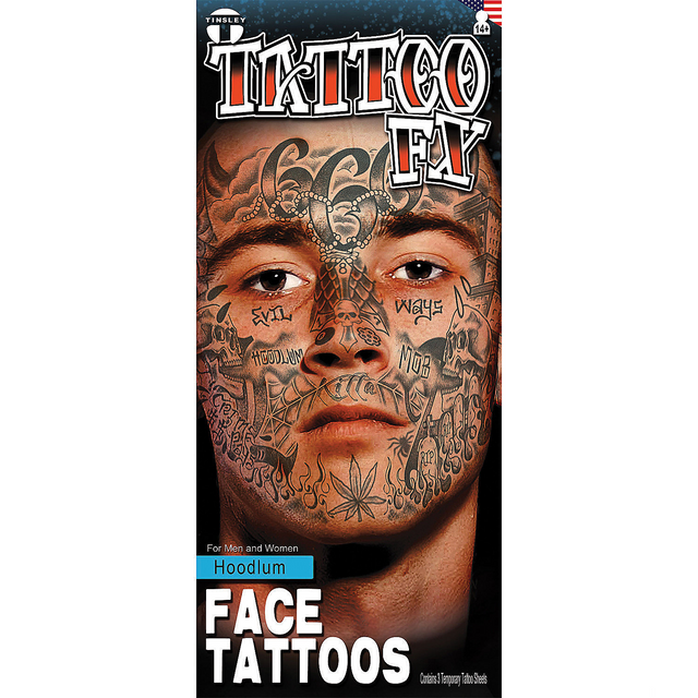 HOODLUM FACE TATTOO FX