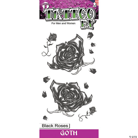 BLACK ROSES GOTH TATTOO
