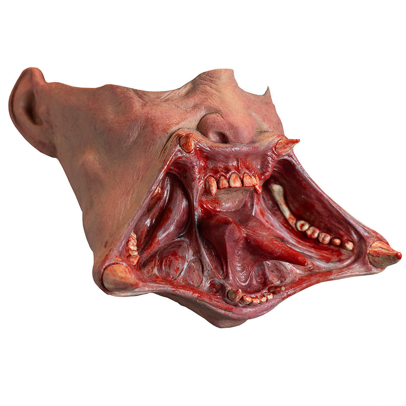Authentic Tinsley Transfers Vamp Predator Latex Half Mask for Halloween Costume Parties and Themed Events
