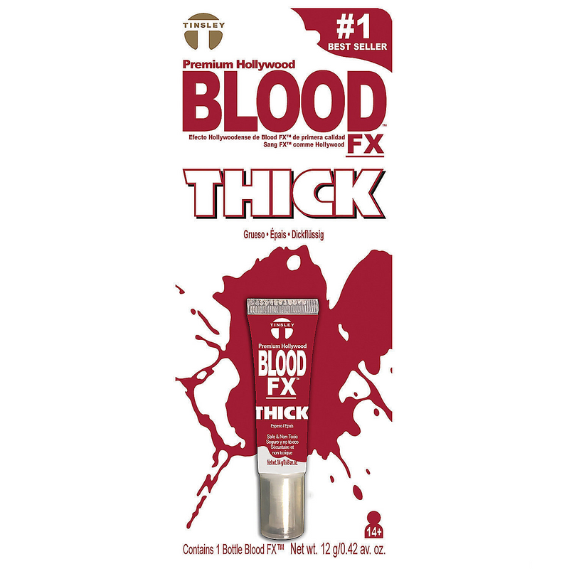 Premium Dark Red Gel Blood FX for Halloween Makeup and Costume Effects