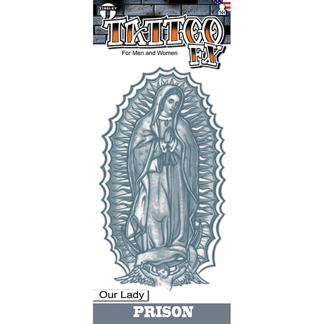 Tinsley Transfers Prison Our Lady Temporary Tattoo