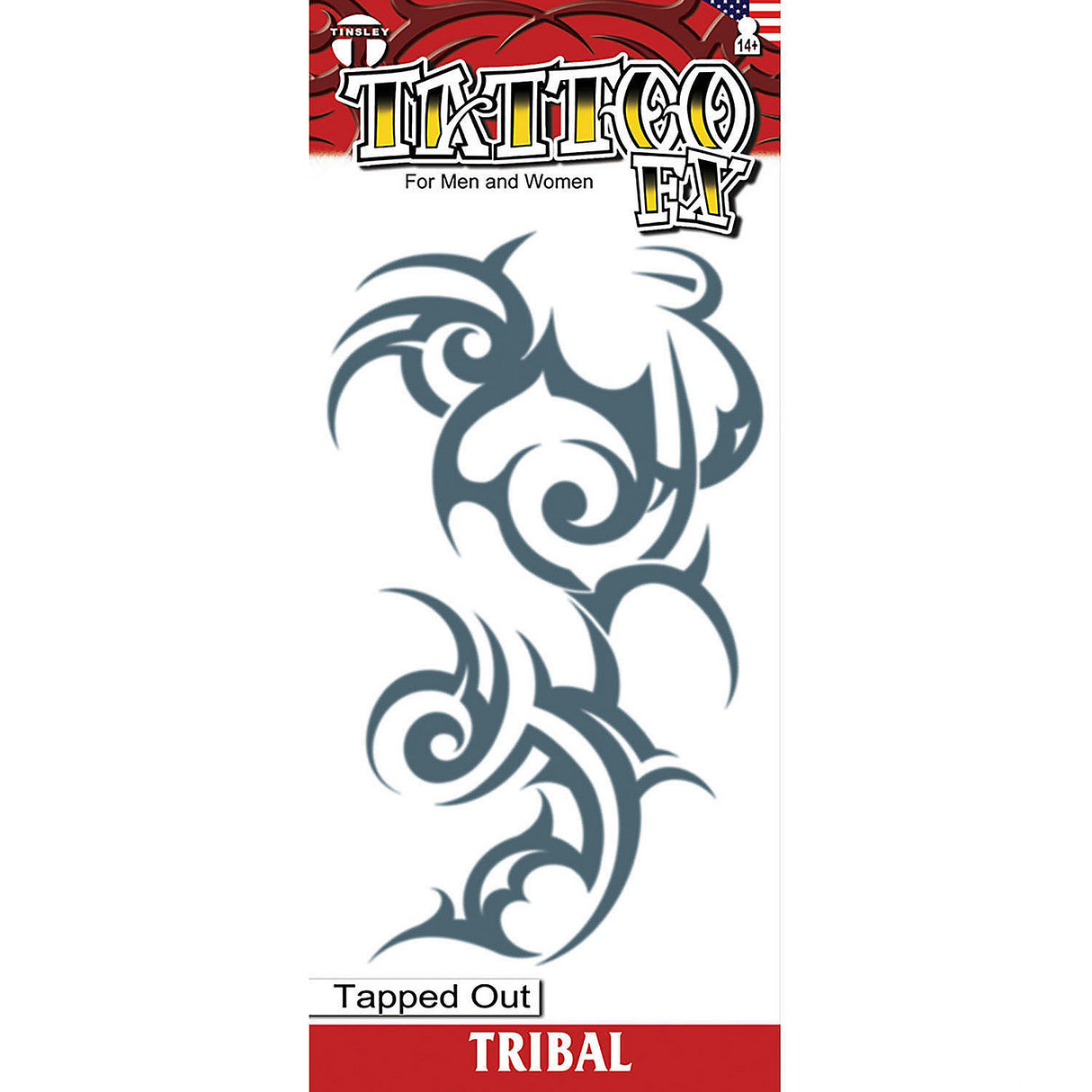 Realistic Tribal Tapped Out Temporary Tattoo for Costume Enhancements and Themed Events