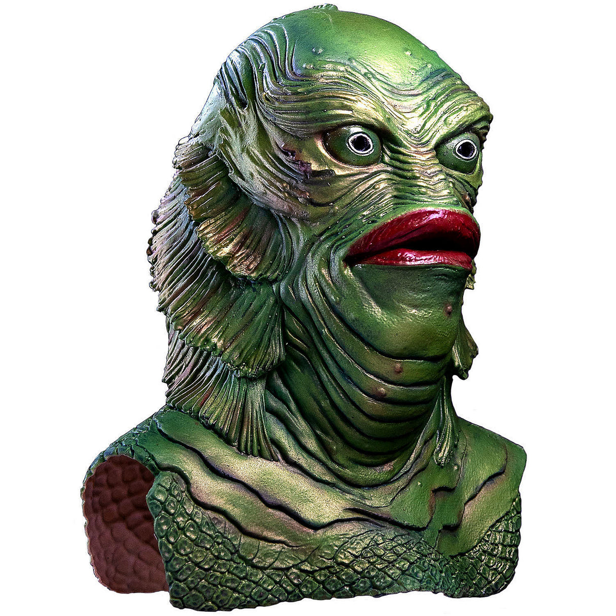 Tinsley Transfers Gill-man Latex Overhead Mask for Halloween Parties Movie Events and Horror Cosplay