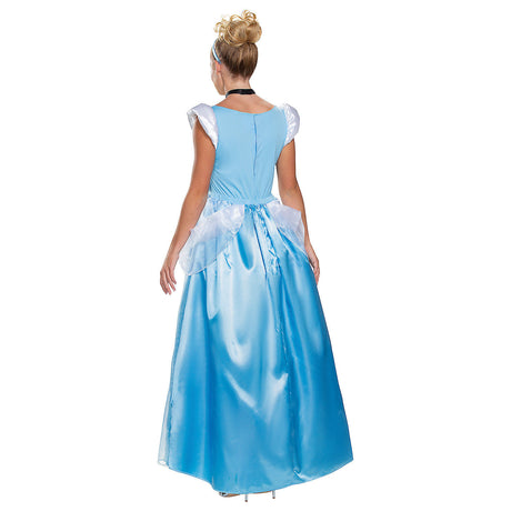 Deluxe Womens Disney Cinderella Costume for Theme Parties Halloween and Character Dress Up Events