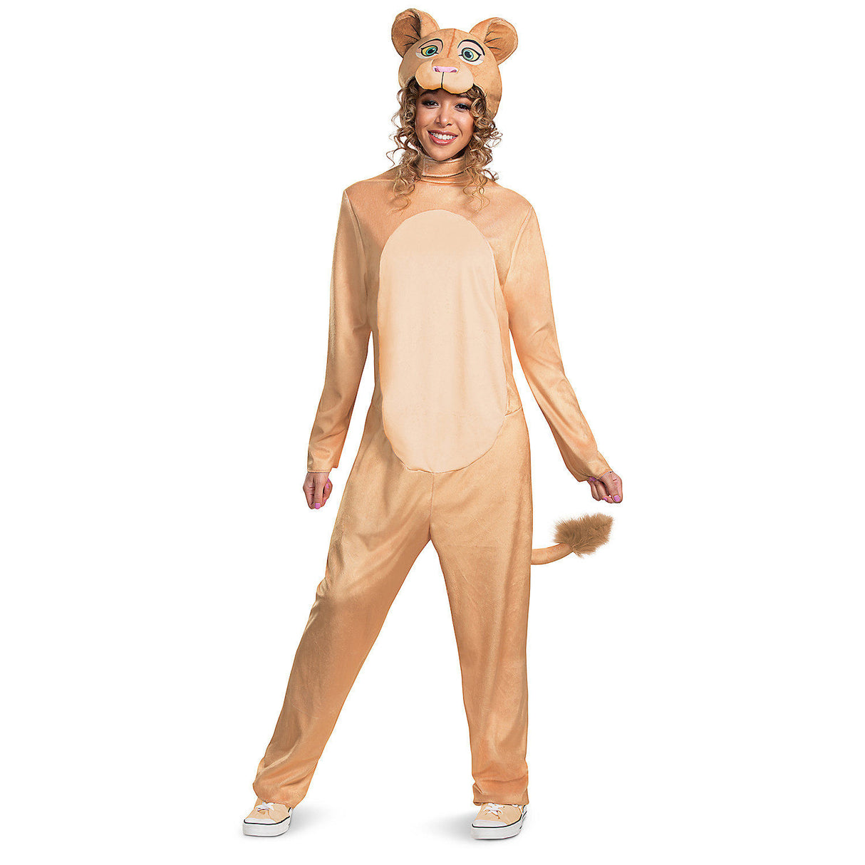 Adults Disney Lion King Nala Jumpsuit Costume for Halloween Dress Up and Themed Parties