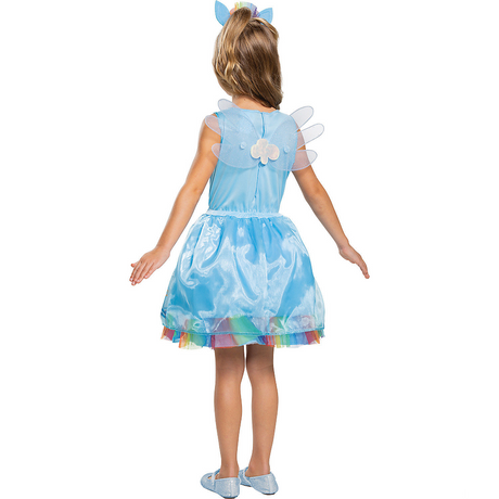 Disfraz clásico de Rainbow Dash para niños, fiestas de Halloween y juegos de disfraces