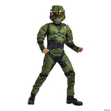 Master Chief Infinite Muscle Costume for Kids Halloween Parties and Video Game Themed Dress Up