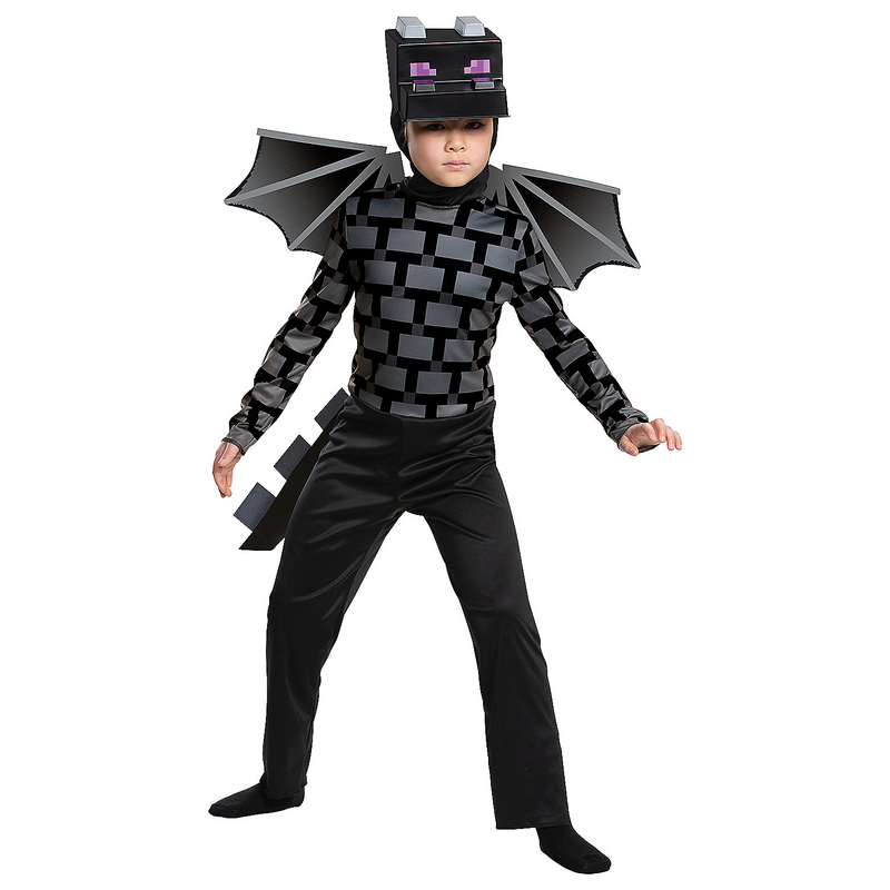 Kids Minecraft Ender Dragon Halloween costume for themed parties