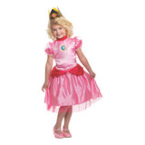 Adorable Princess Peach Toddler Costume for Halloween Parties Family Theme Events and Dress-Up Fun