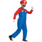 Mario Deluxe Child Costume for Halloween Parties and Superhero Themed Events