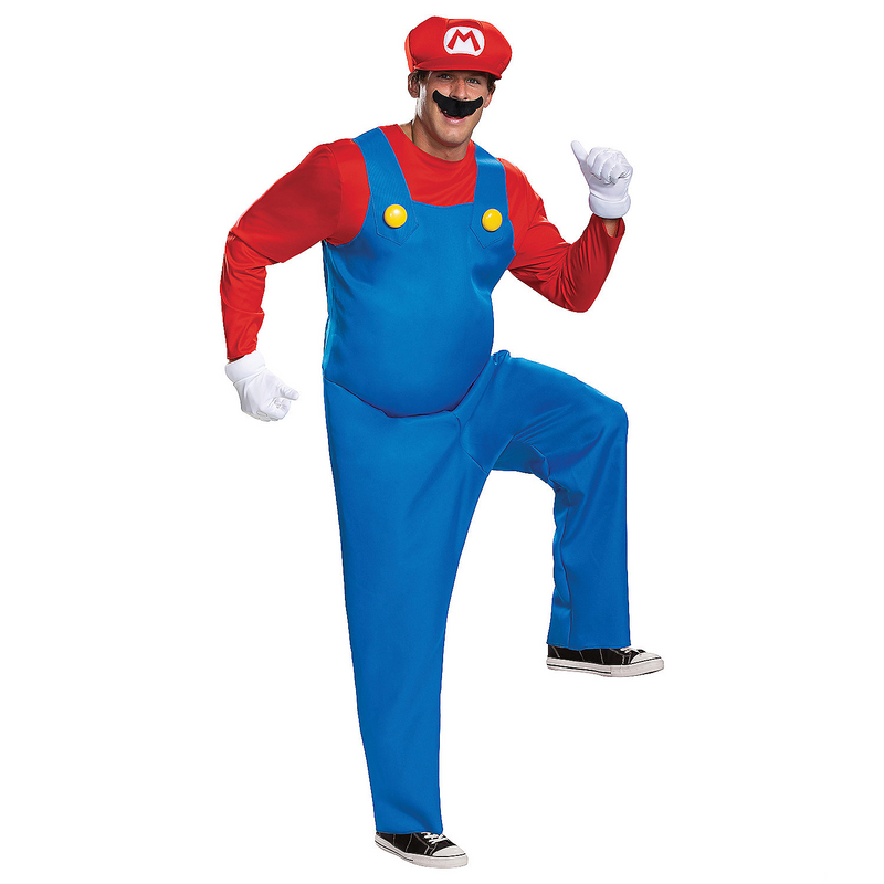 Mens Deluxe Mario Bros Mario Costume