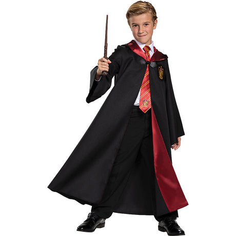 Kids Gryffindor Deluxe Robe for Halloween Parties School Events and Imaginative Play