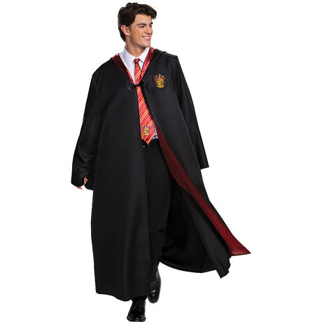 Deluxe Gryffindor Robe for Halloween Parties Cosplay Events and Harry Potter Themed Gatherings