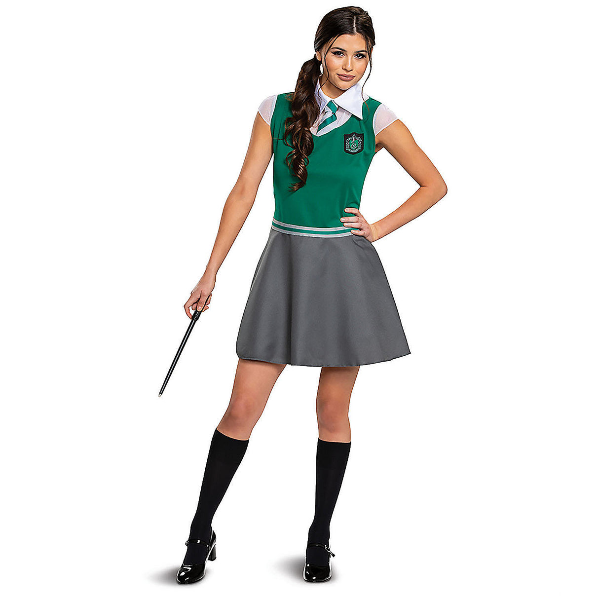 Elegant Adults Harry Potter Slytherin Dress Costume for Themed Events and Halloween Parties