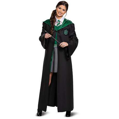 Elegant Adults Harry Potter Slytherin Dress Costume for Themed Events and Halloween Parties