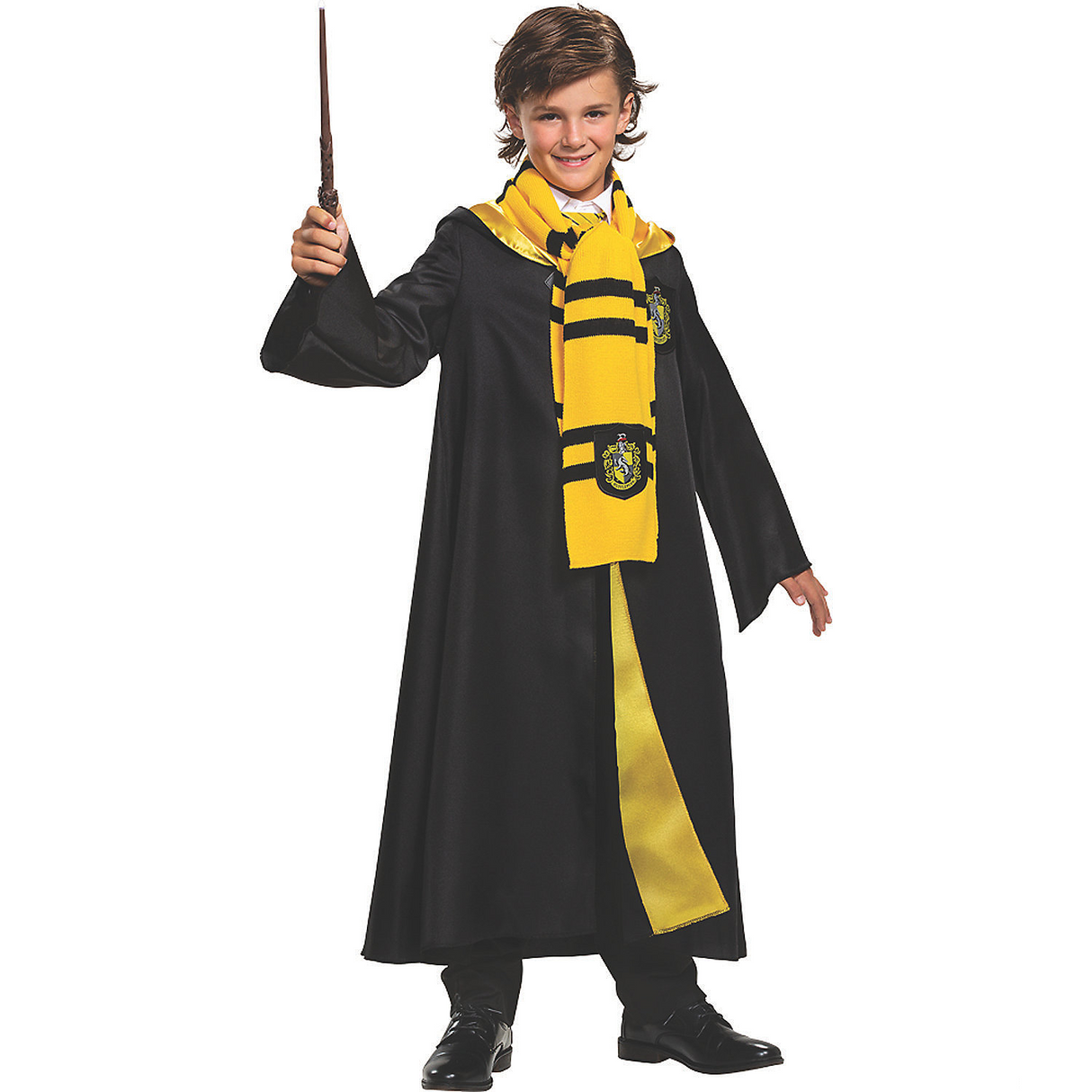 Warm Hufflepuff Scarf Adult for Harry Potter Fans Magical Events and Hogwarts Apparel
