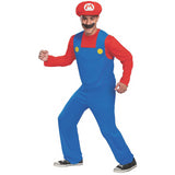 Classic Mario Adult Costume for Theme Parties Halloween Events and Video Game Fun