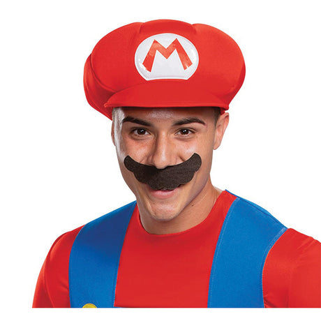 Classic Mario Adult Costume for Theme Parties Halloween Events and Video Game Fun