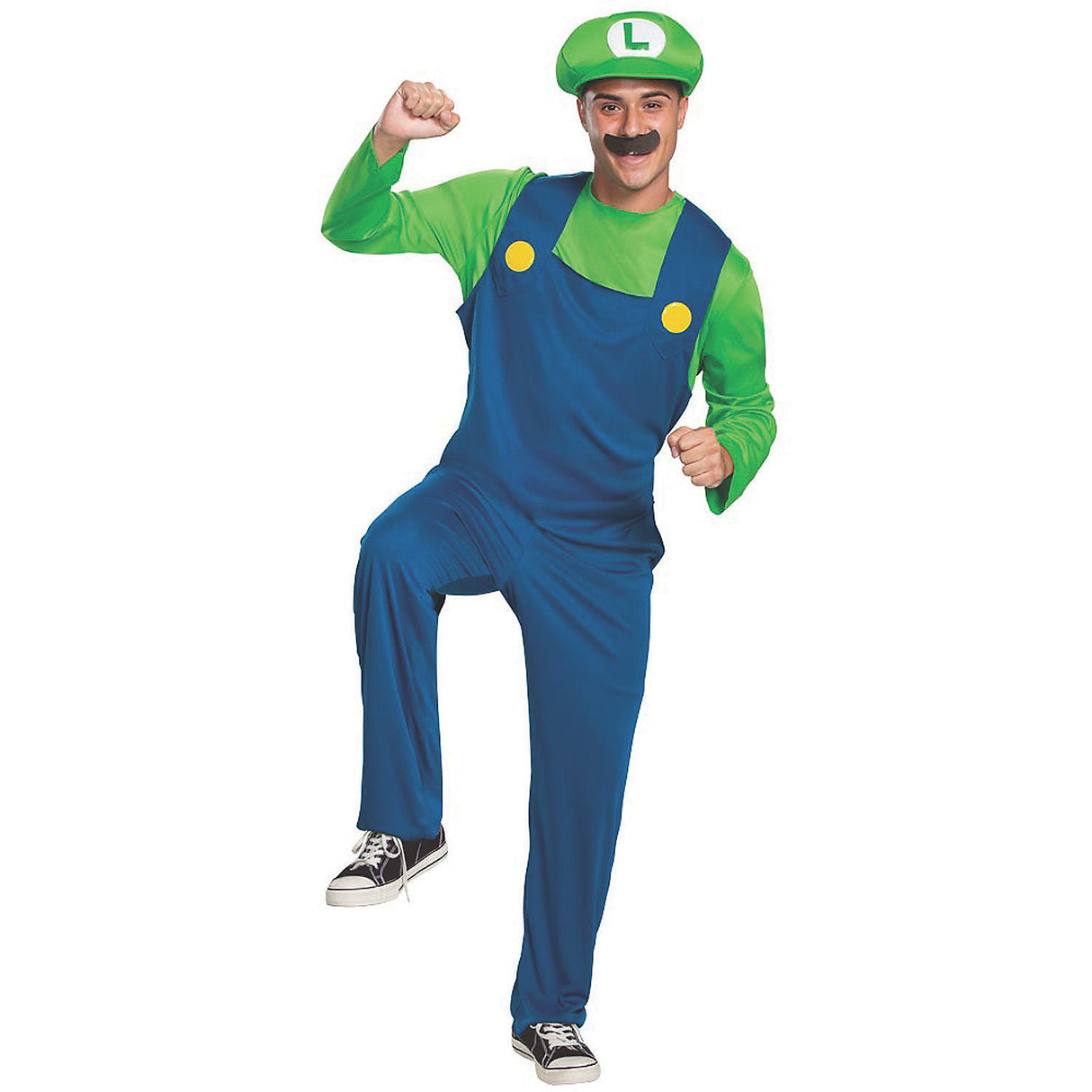 Classic Luigi Costume for Halloween Theme Parties and Video Game Adventures