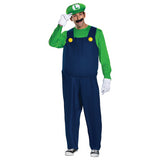 Deluxe Mario Bros Luigi Costume for Theme Parties Halloween and Character Celebrations