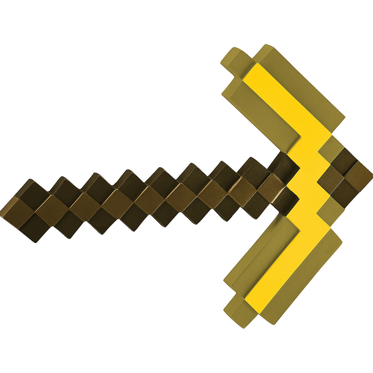 Minecraft Gold Pickaxe Toy for Kids Action Role Play Halloween and Themed Parties