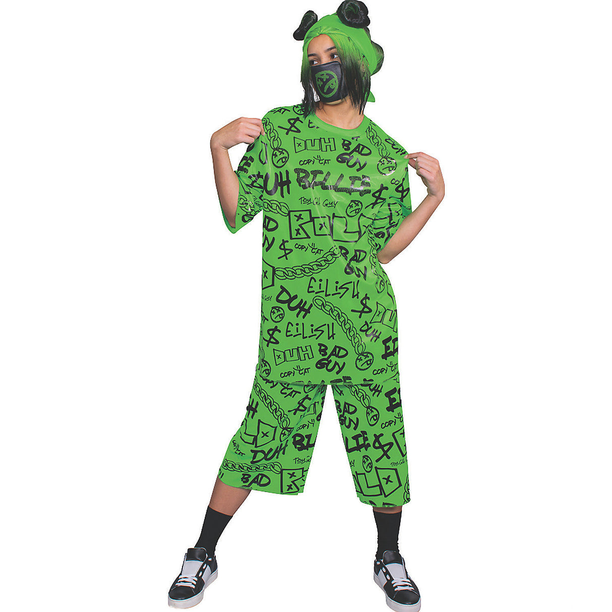 Classic Billie Eilish Costume for Kids Halloween Parties and Music Themed Events