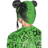 Iconic Billie Eilish Double Bun Wig for Halloween Dress Up and Themed Parties