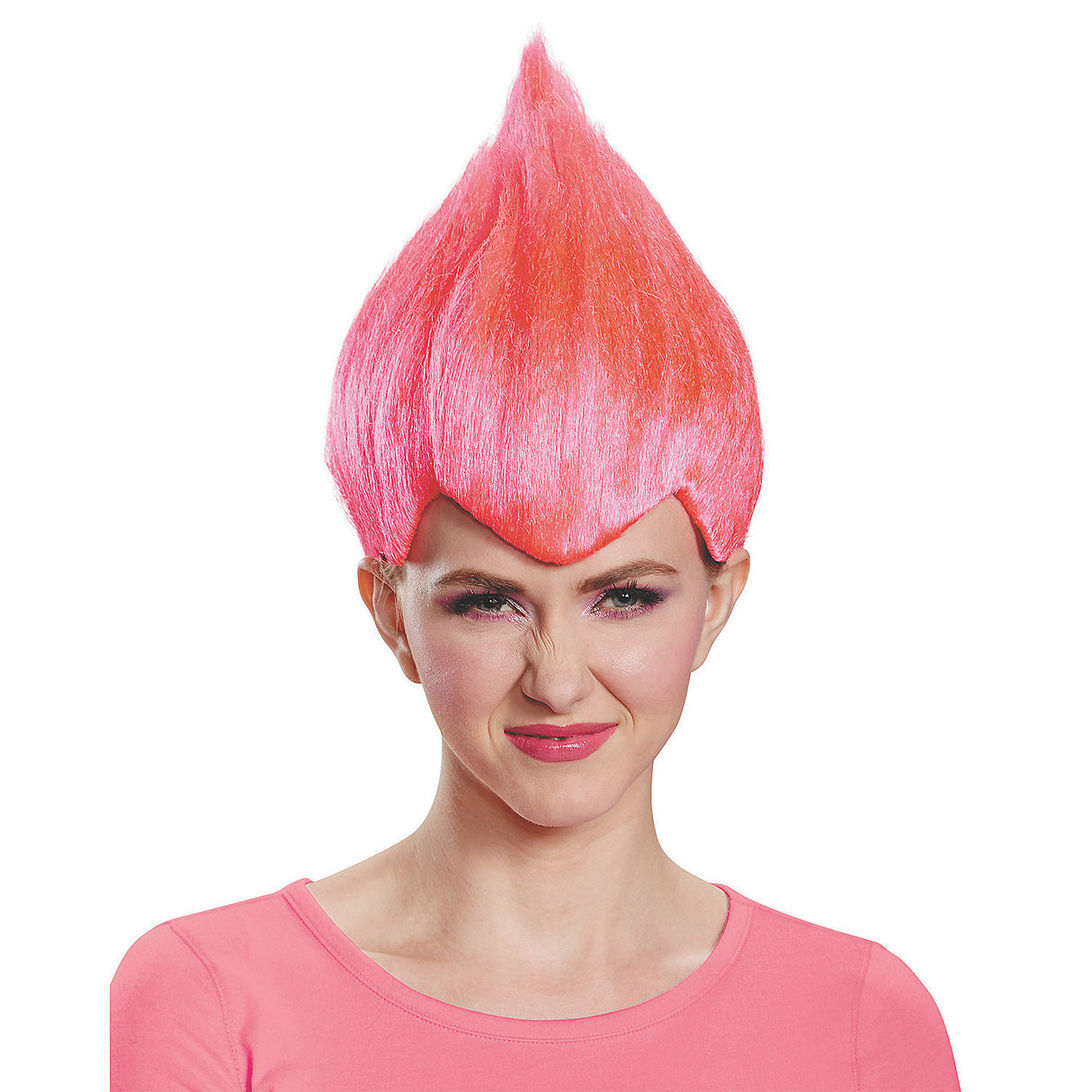 Wacky Pink Wig for Halloween Costumes Mardi Gras Parades and Fun Dress Up Events