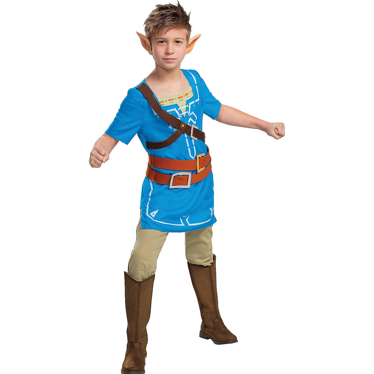 Child Link Breath Of The Wild Classic Costume for Halloween Parties and Cosplay Events