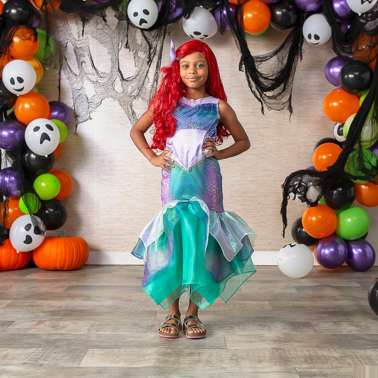 Deluxe Kids Little Mermaid Ariel Costume for Imaginative Play and Halloween Adventures