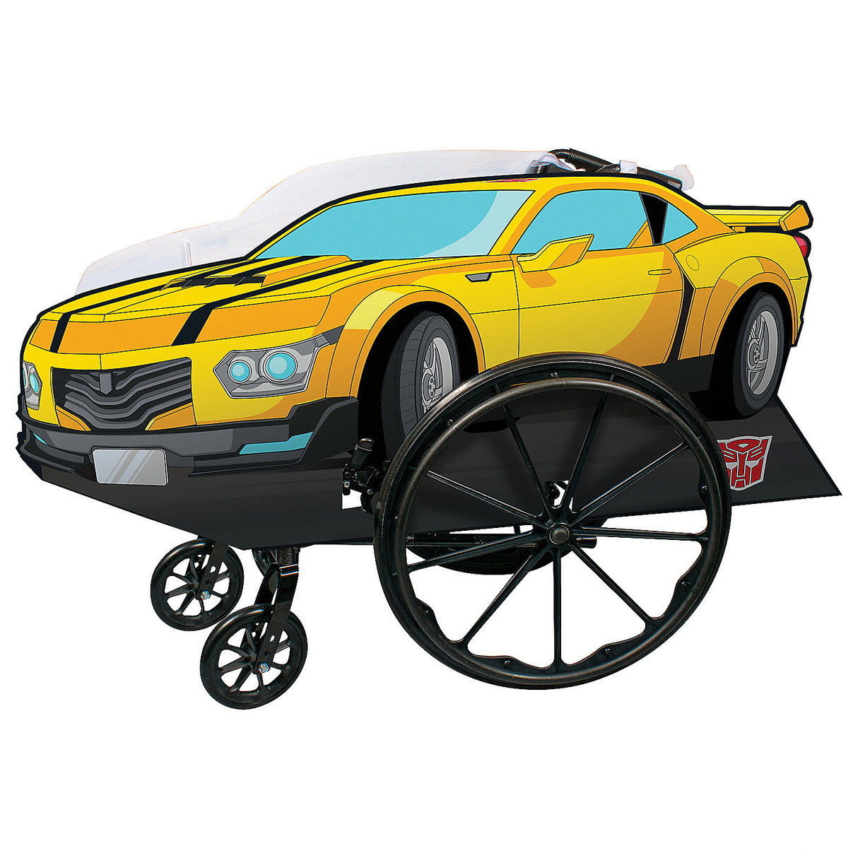 Transformers Bumblebee Adaptive Wheelchair Cover for School Events Halloween Parties and Community Celebrations