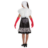 Tween Kids Disney Cruella Costume for Halloween Parties Themed Dress Up and Creative Play