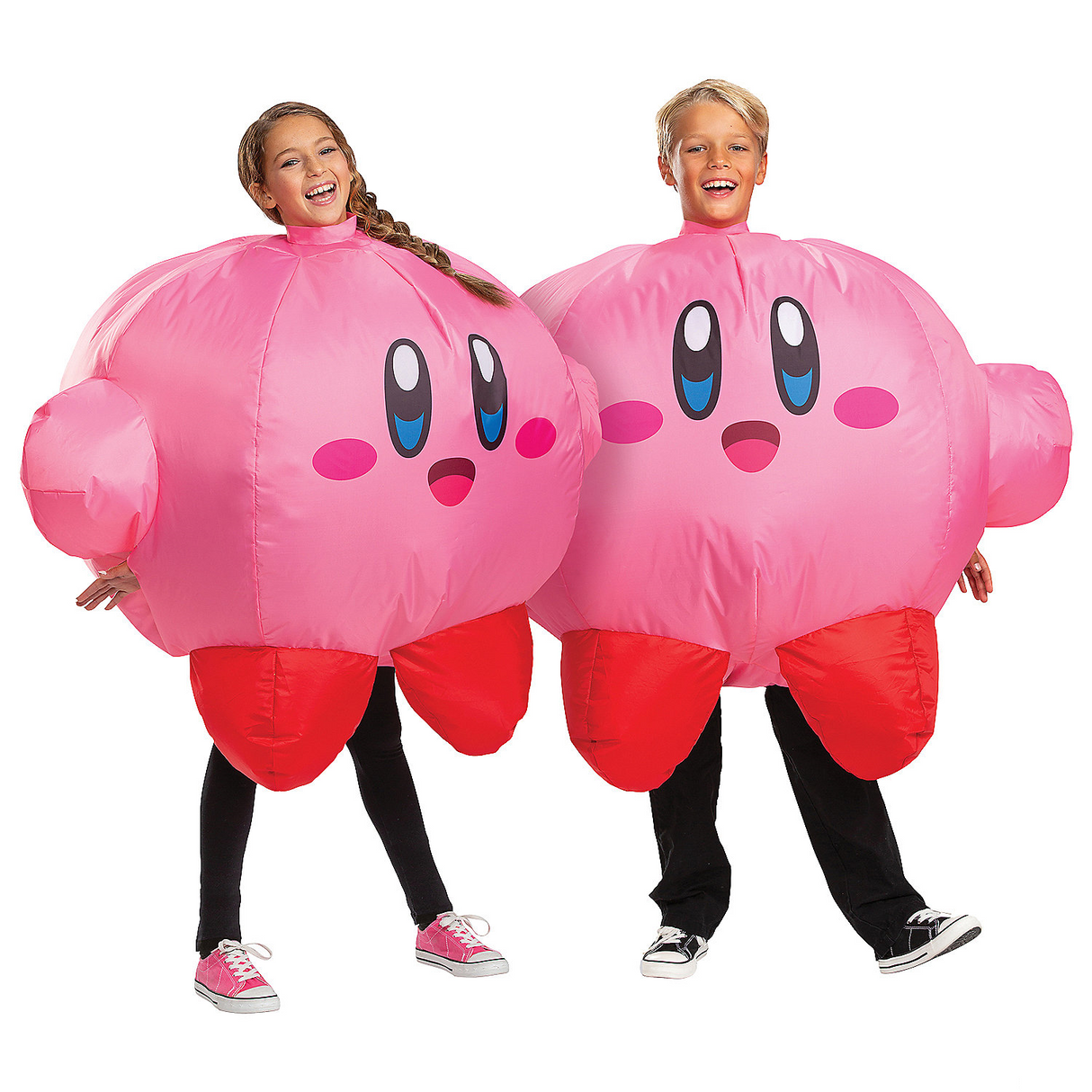 Colorful Kids Kirby Inflatable Costume for Halloween Parties Play and Dress Up Activities