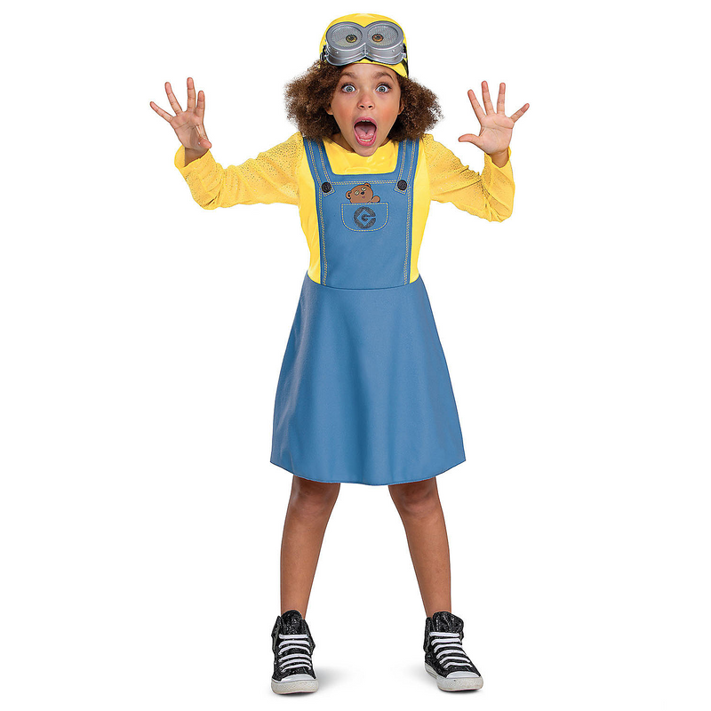 Cute Girl's Minions Bob Costume for Halloween Parties and Fun Dress Up Events