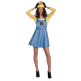 Women's Deluxe Minions Stuart Costume for Halloween Parties and Fun Dress Up Events