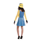 Women's Deluxe Minions Stuart Costume for Halloween Parties and Fun Dress Up Events