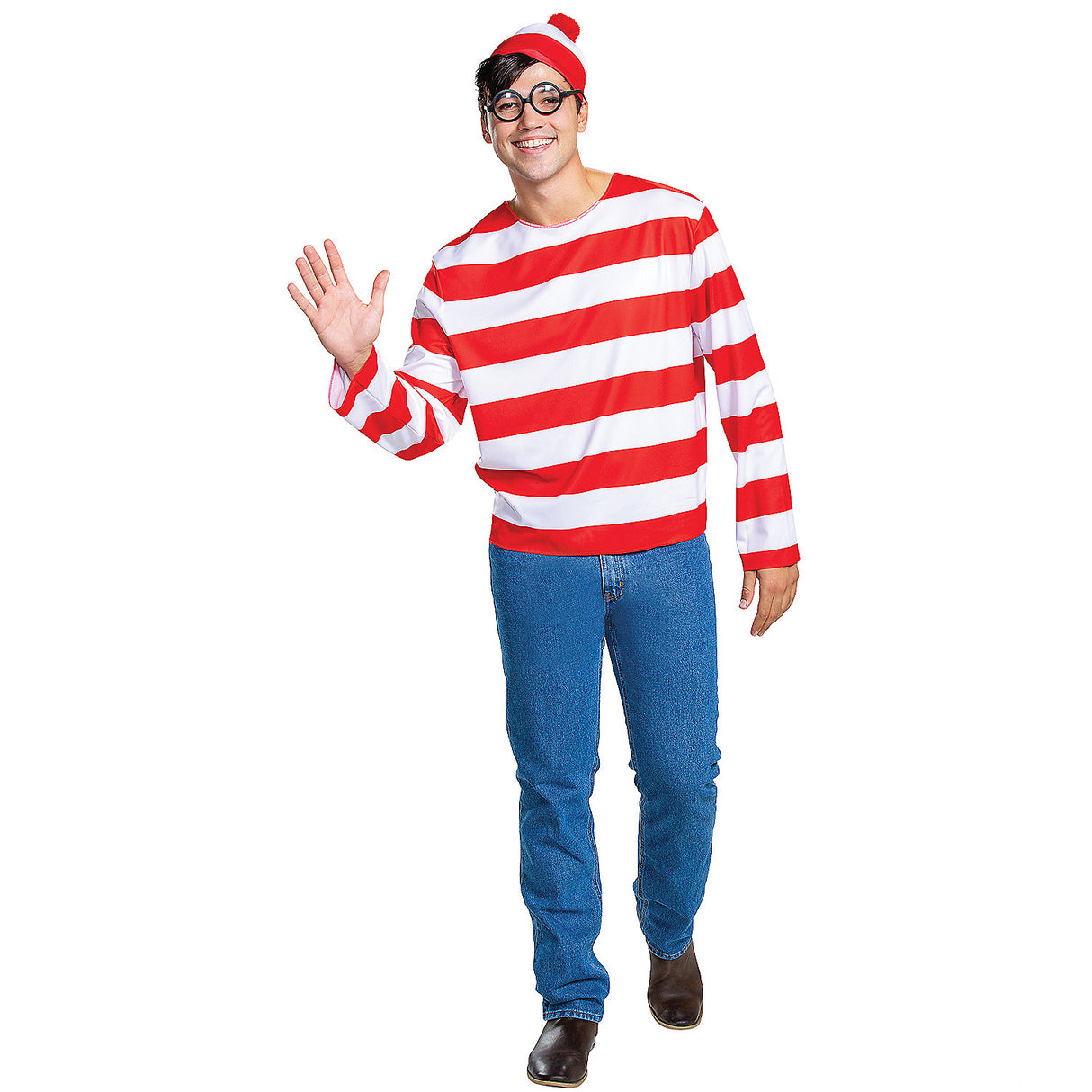 Waldo Classic Adult Costume for Halloween Parties Family Fun and Nostalgic Adventures