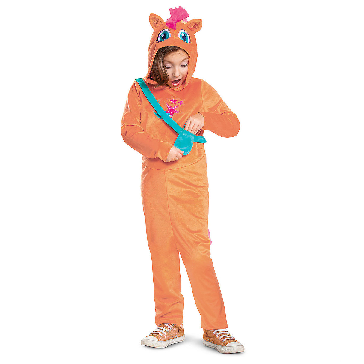 Kids My Little Pony Sunny Starscout Hooded Jumpsuit Costume for Halloween Trick-or-Treating and Imaginative Play