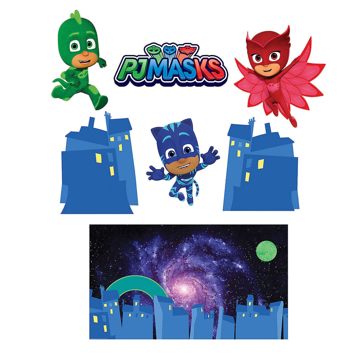 PJ Masks Trunk or Treat Kit for Halloween Decor Family Fun and Cosplay Events