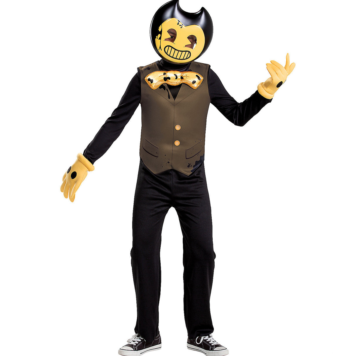 Spooky Child Bendy Dark Revival Costume for Halloween Parties and Themed Events
