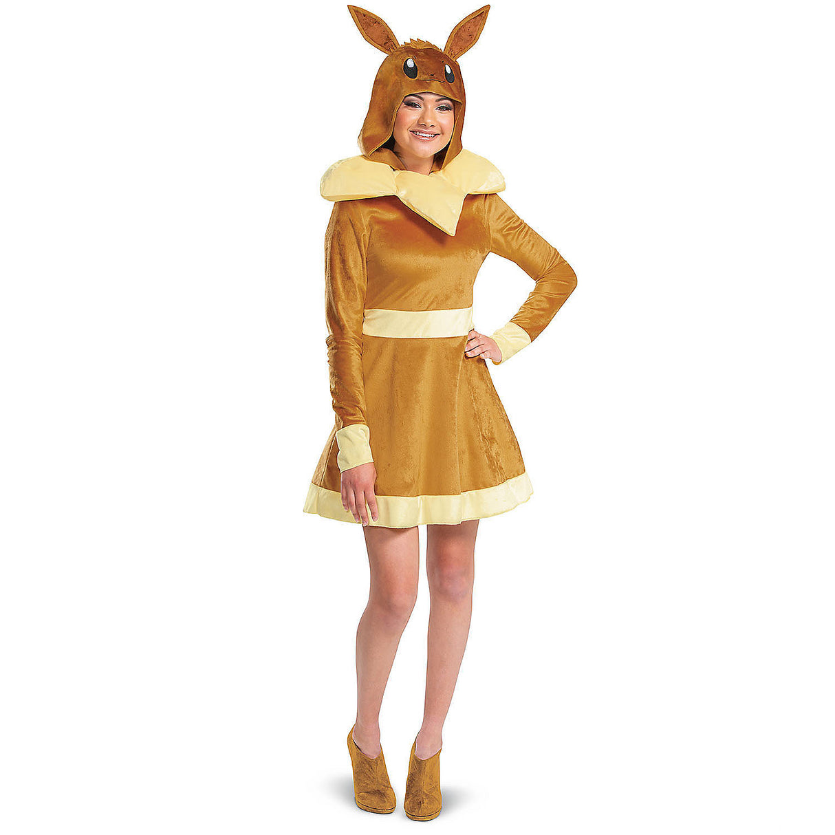 Deluxe Adult Pokmon Eevee Costume for Halloween Cosplay and Themed Parties