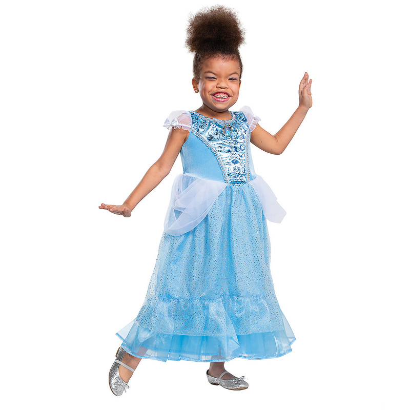 Kids Disney Cinderella Adaptive Costume for Trick-or-Treating Halloween Parties and Dress-Up Adventures