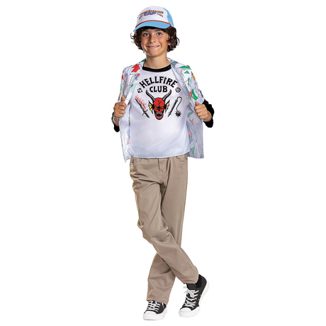 Kit de disfraz de Dustin de Stranger Things para niños para fiestas de Halloween y aventuras temáticas