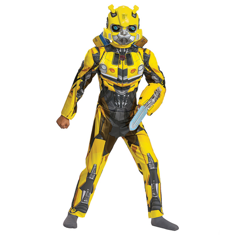 Kid's Classic Muscle Transformers Bumblebee T7 Costume