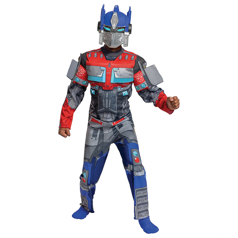 Classic Muscle Optimus Prime Costume for Kids Halloween Fun and Imaginative Play Adventures