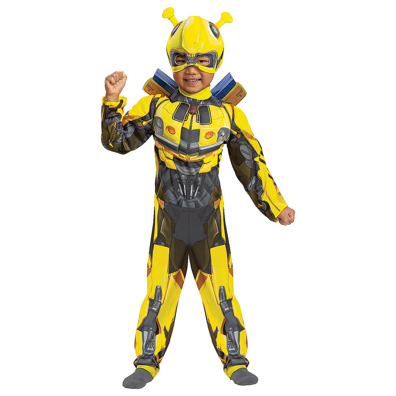 Toddler Classic Muscle Transformers Bumblebee T7 Costume for Halloween Parties Dress-Up and Playtime