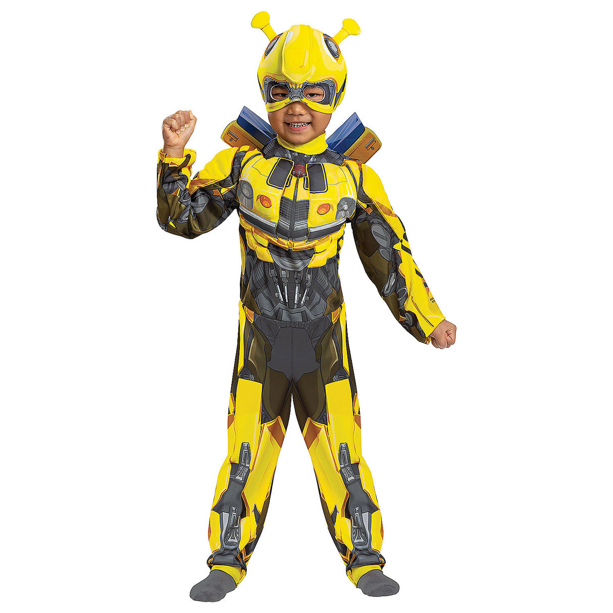 Toddler Classic Muscle Bumblebee Costume for Transformers Movie Fans and Playtime Adventures