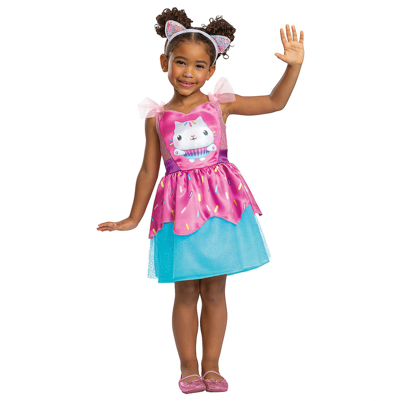 Toddler Gabby's Dollhouse Cakey Cat Costume for Imaginative Play Halloween and Birthday Fun