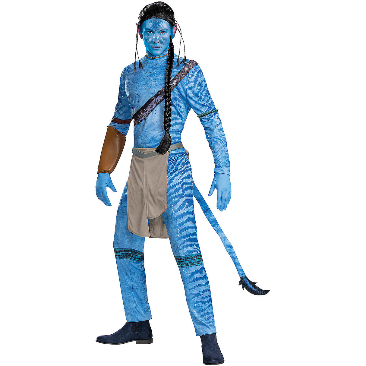 Deluxe Jake Avatar Adult Costume for Halloween Parties Cosplay Events and Themed Gatherings